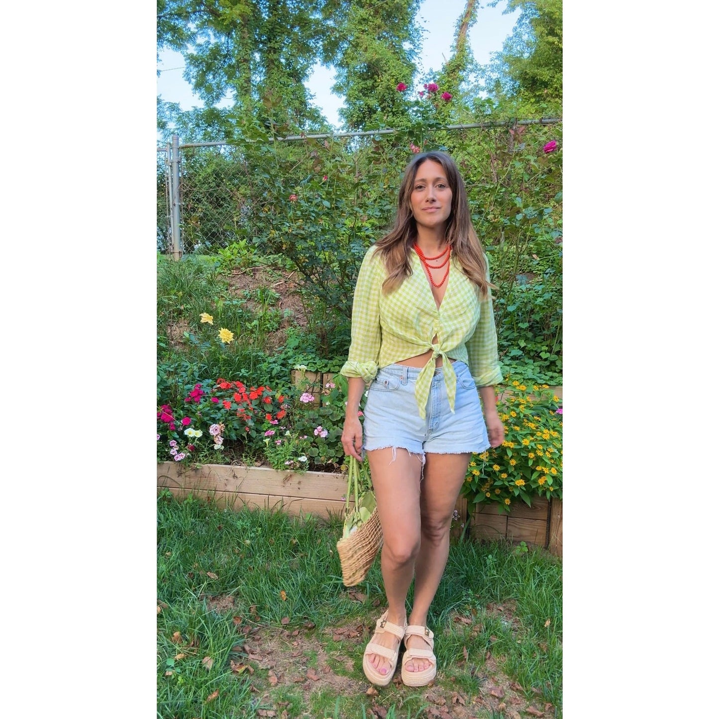 Sunday Honey Original Linen Gingham Top