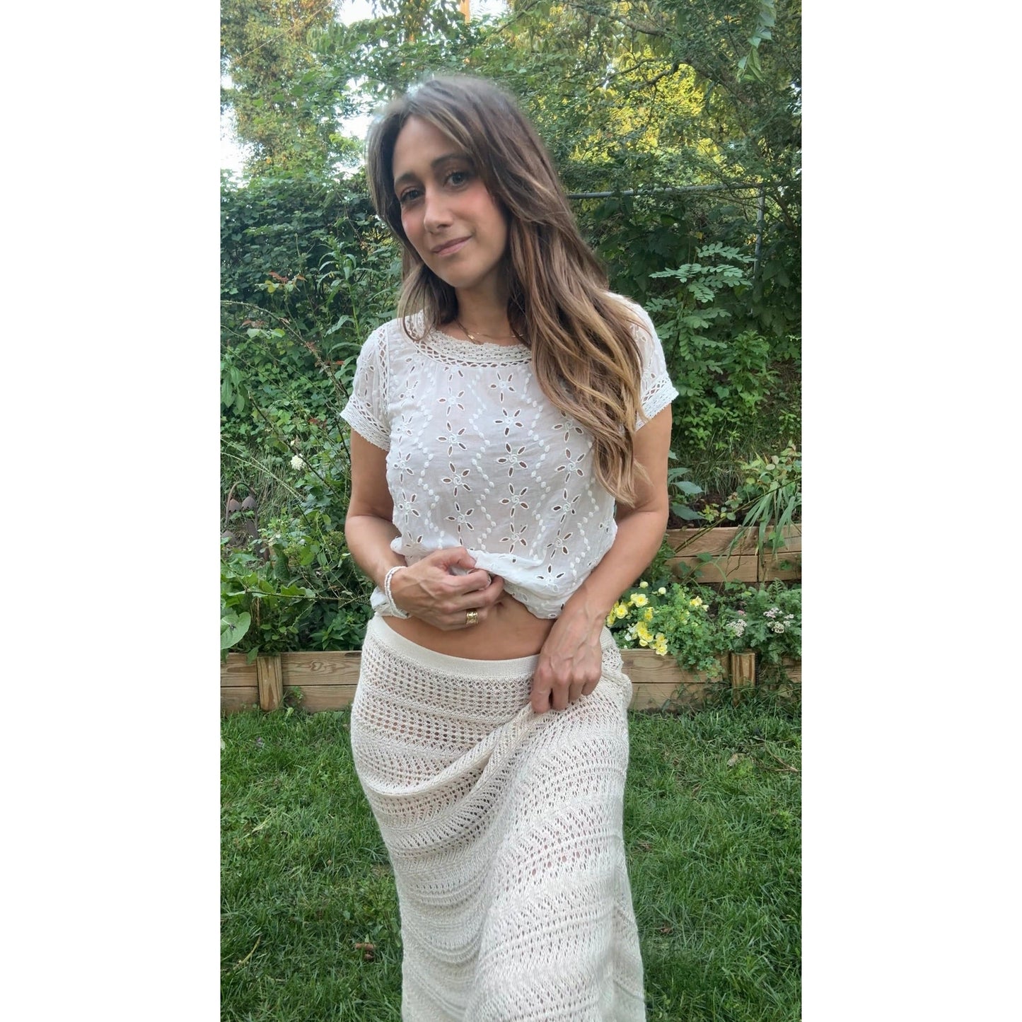 Embroidered Eyelet Lace Top – Joie