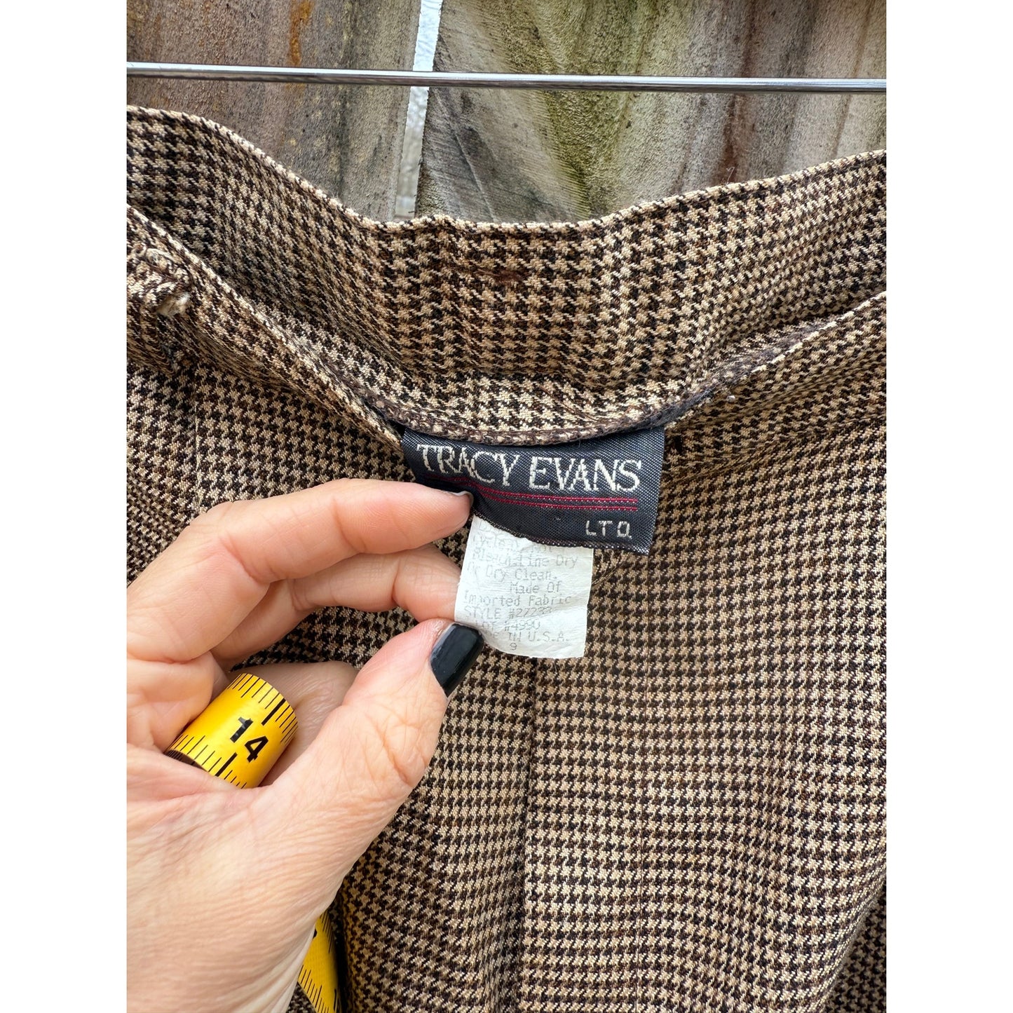 Vintage Tracy Evans Houndstooth Trouser