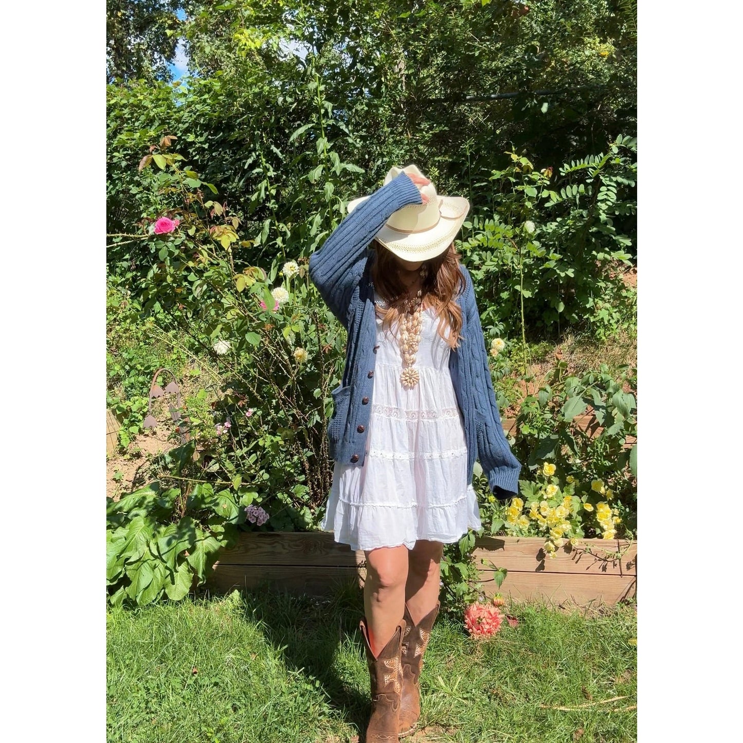 Navy Grandpa Cardigan — 90s / Slouchy Layering Knit