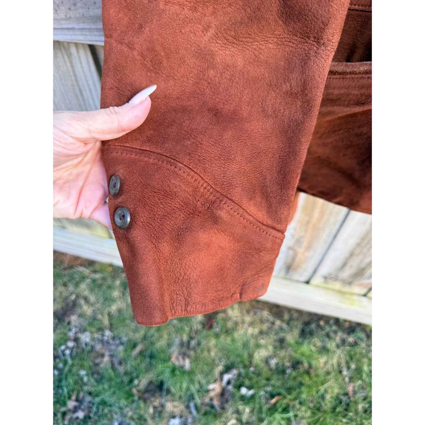 Vintage Golden Fleece Tobacco Suede Jacket