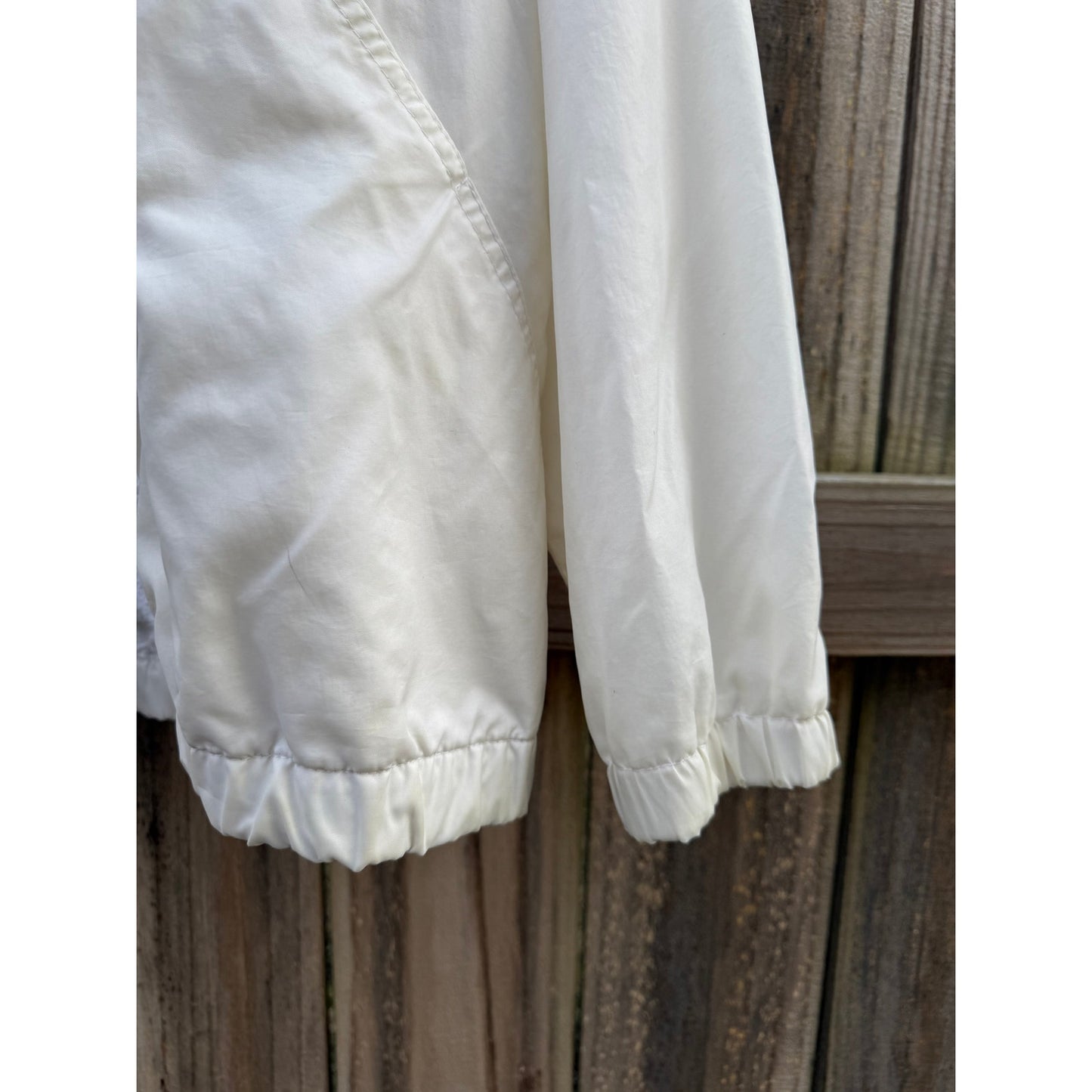 Vintage Sport Shell – Soft Ivory Windbreaker Jacket