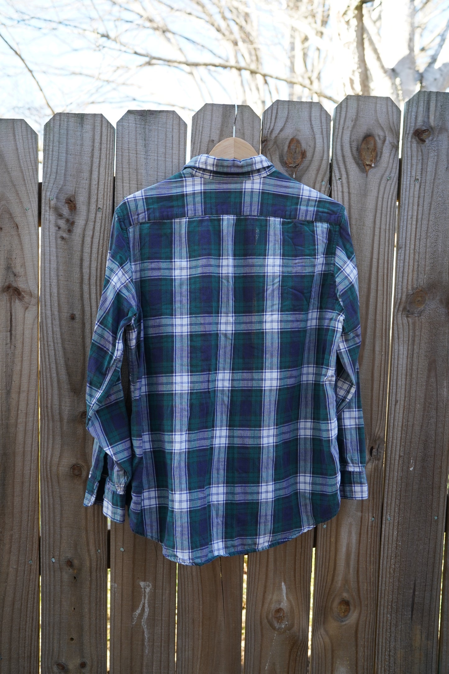 L.L. Bean Plaid Cotton Flannel Shirt