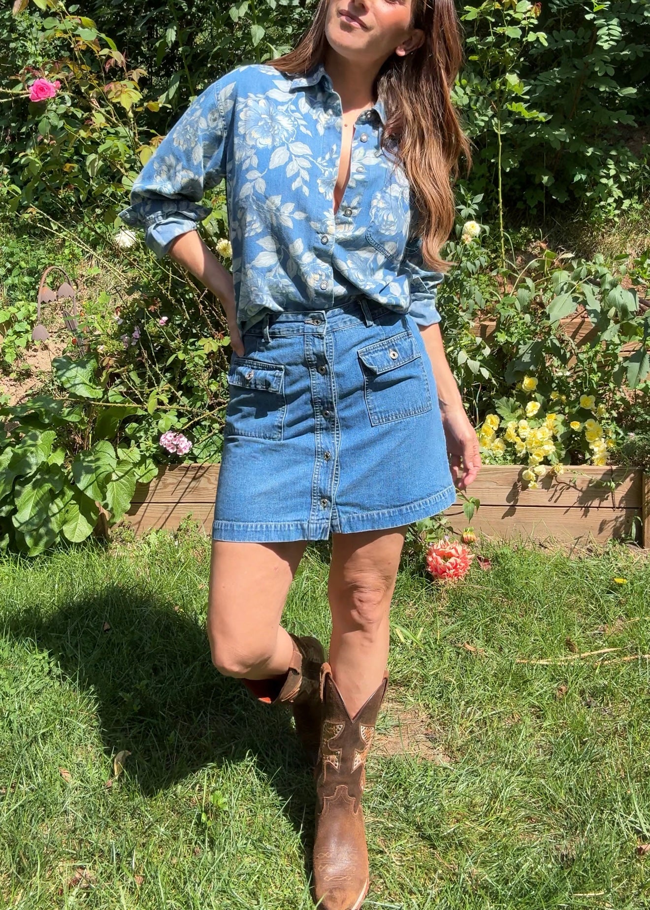 Vintage GAP Denim Skirt – 90s/00s Utility Style