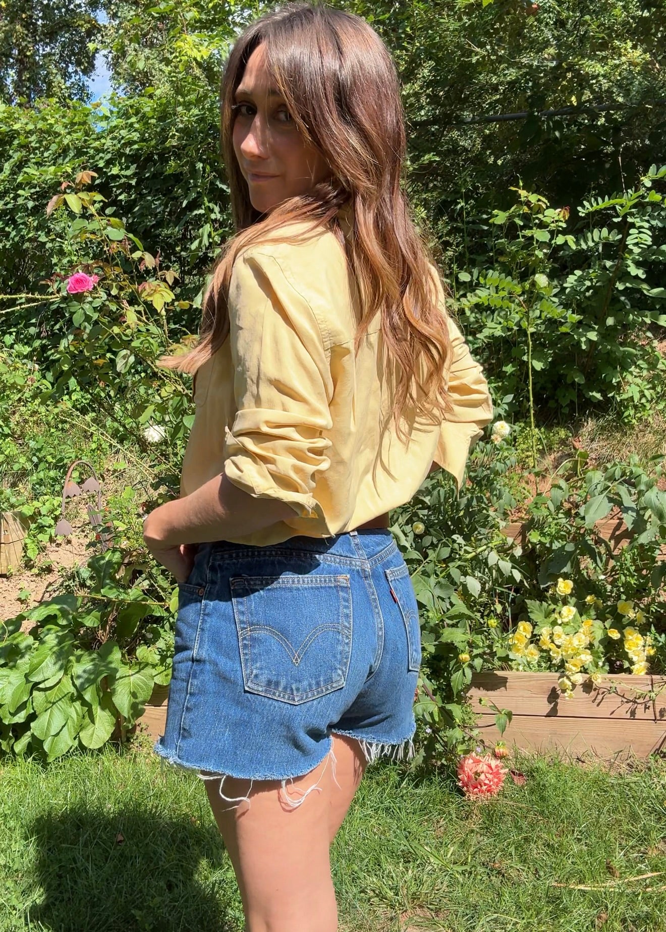 Silk Button-Down Shirt — Butter Yellow / Western Luxe Vintage