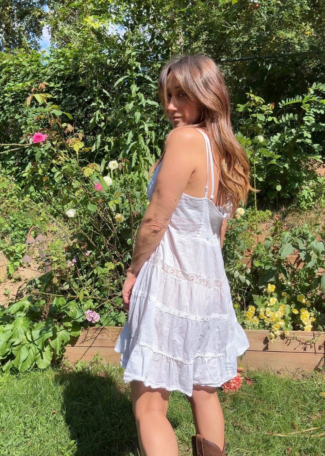 White Eyelet Sundress — Coastal Cowboy / 2000s Y2K