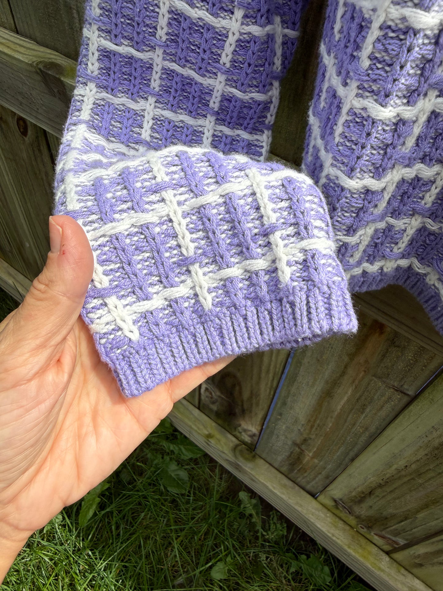 Ann Taylor Lavender Knit Cardigan