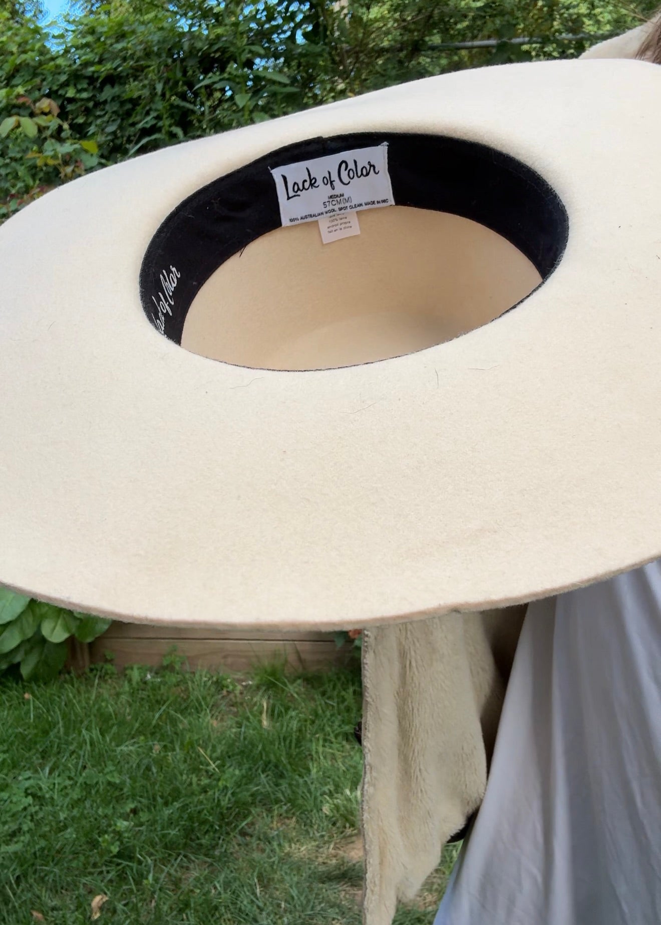 Lack of Color Ziggy Wide Brim Hat – Cream Wool Felt