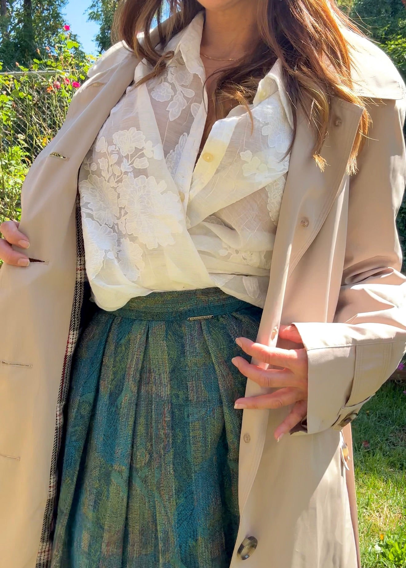 Vintage Geiger Wool Midi Skirt – Austrian Made