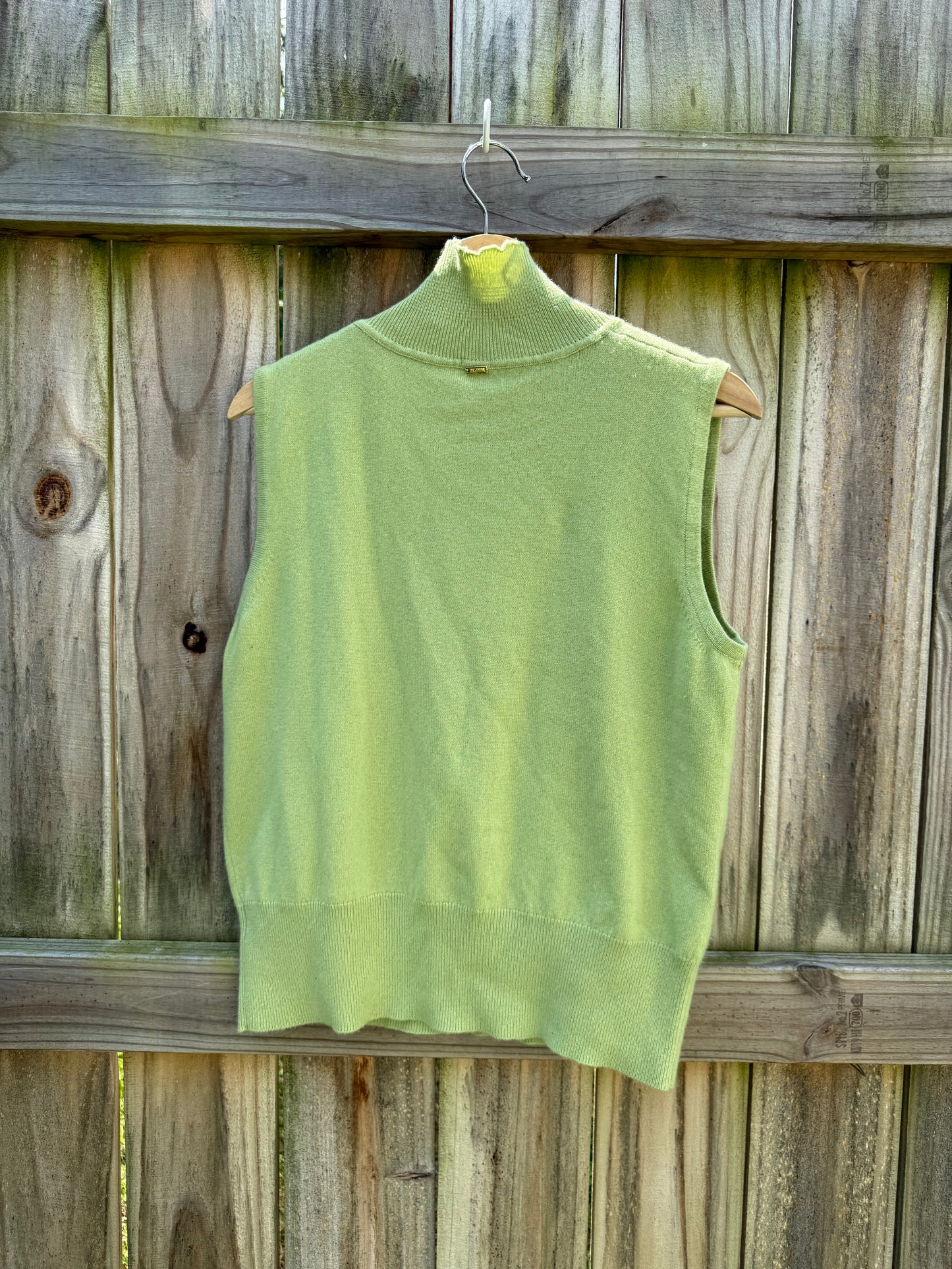 St. John Pistachio Green Cashmere Shell