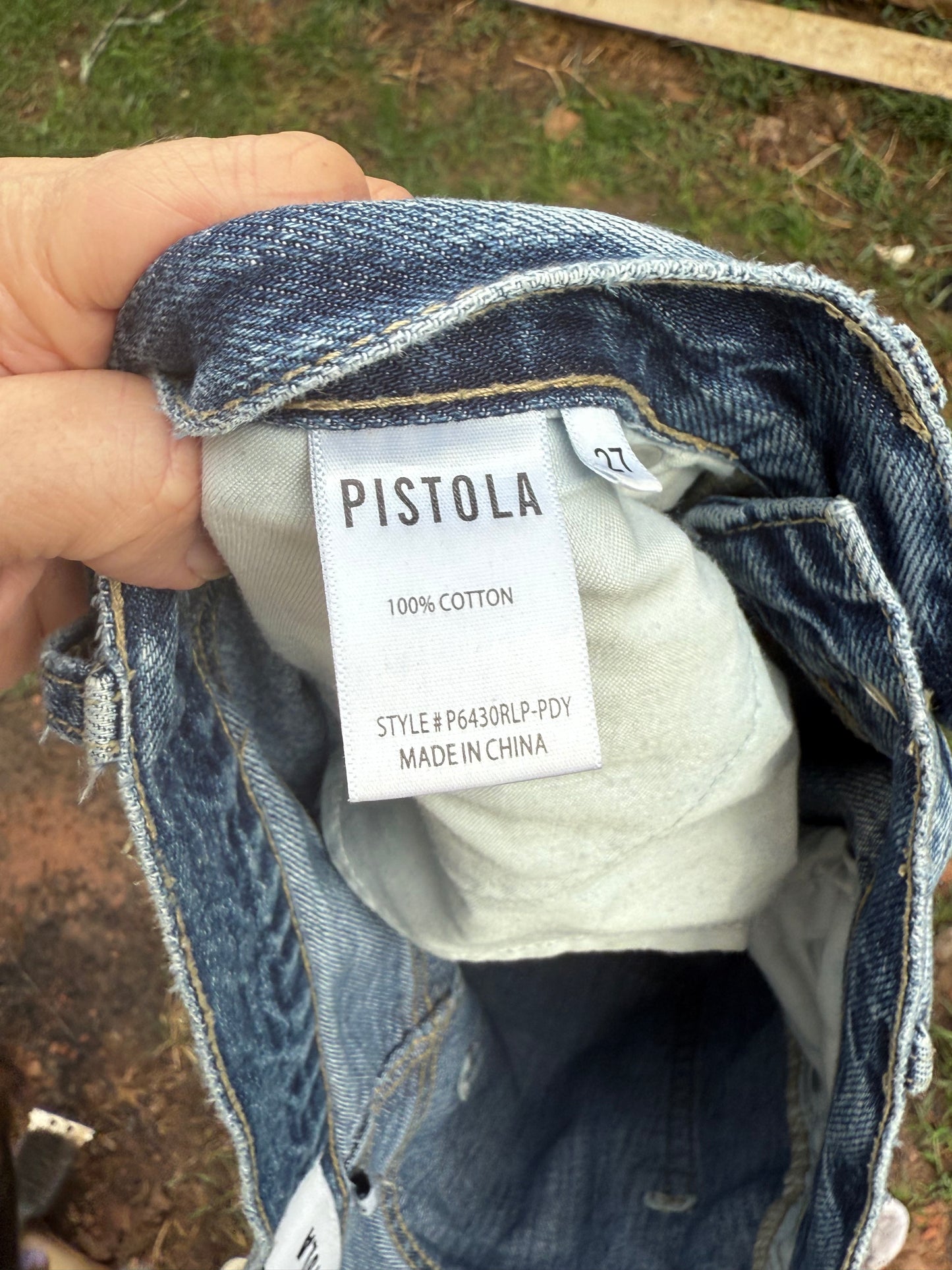 Pistola Keaton Slim Straight Jeans – Playday Wash (Size 27)