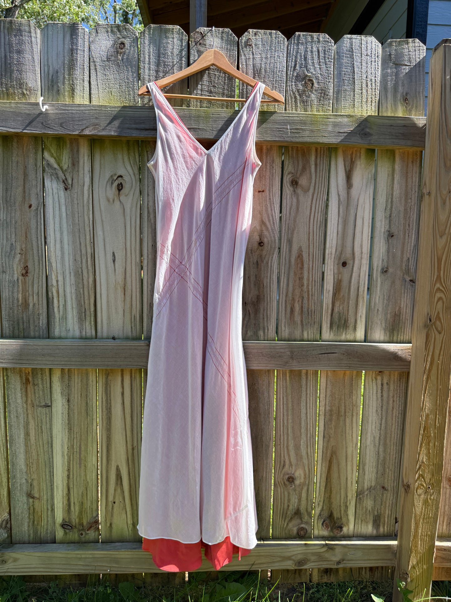 Banana Republic Silk-Lined Ballet Pink Sheer Maxi Dress