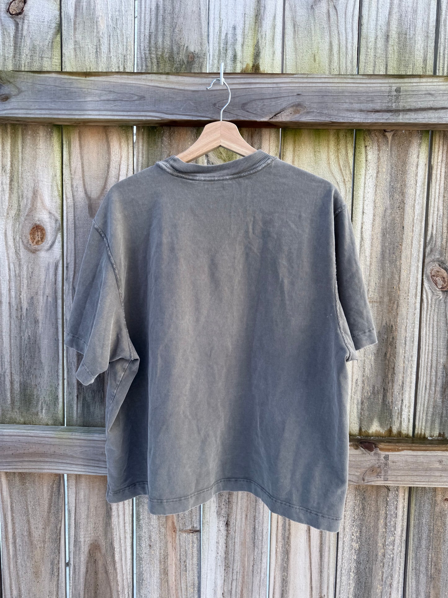 Abercrombie Premium Essentials Cropped Tee – Washed Olive
