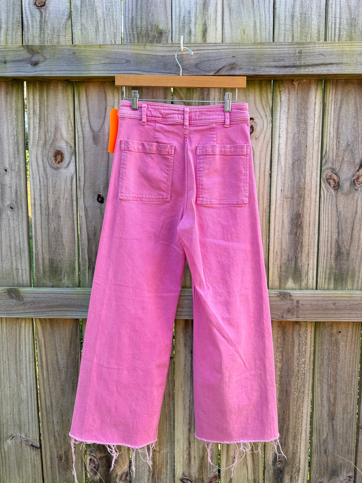 Reworked Zara Pink Wide-Leg Jeans