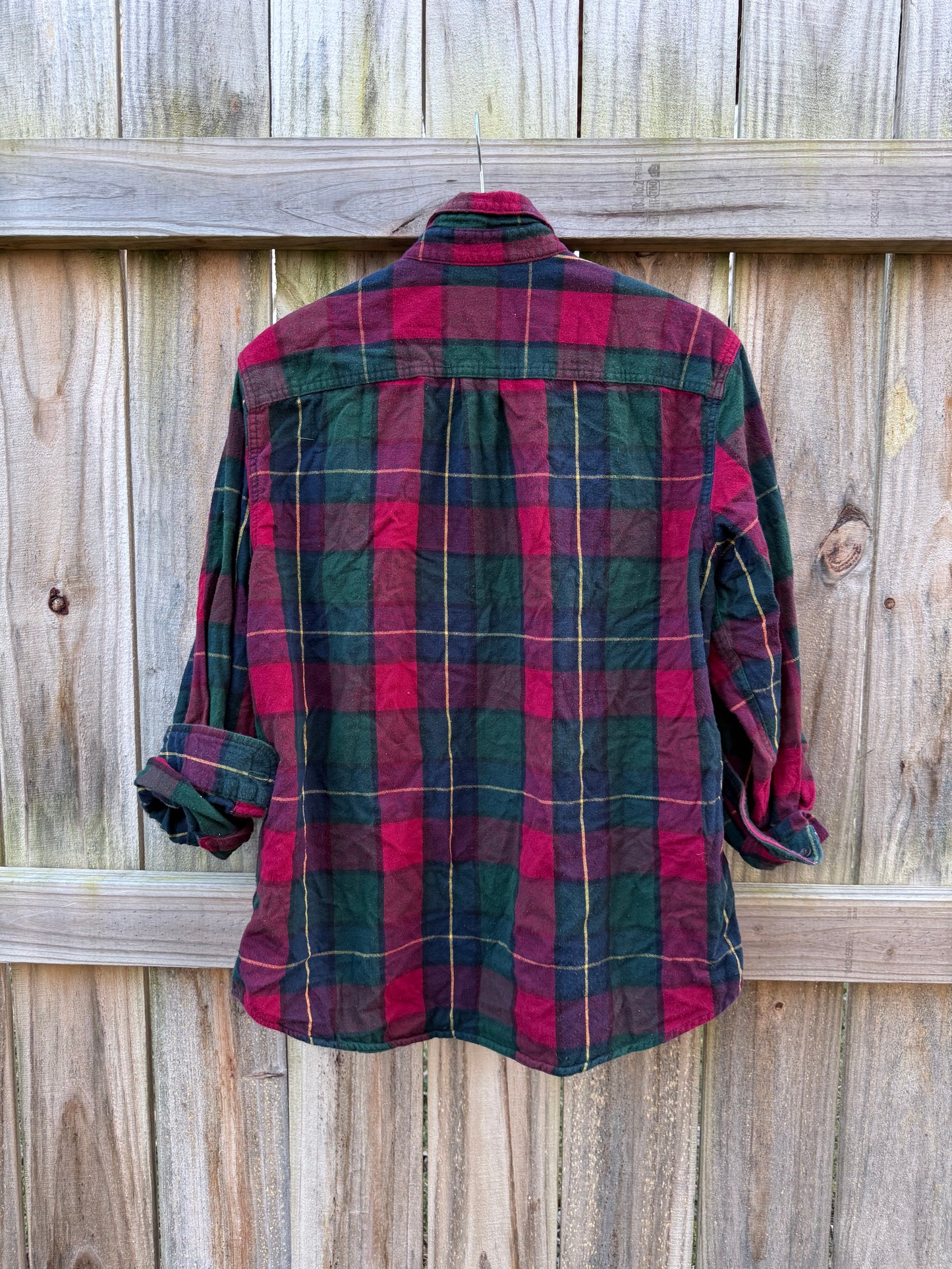 Vintage L.L.Bean Plaid Flannel Shirt – Red / Green / Navy