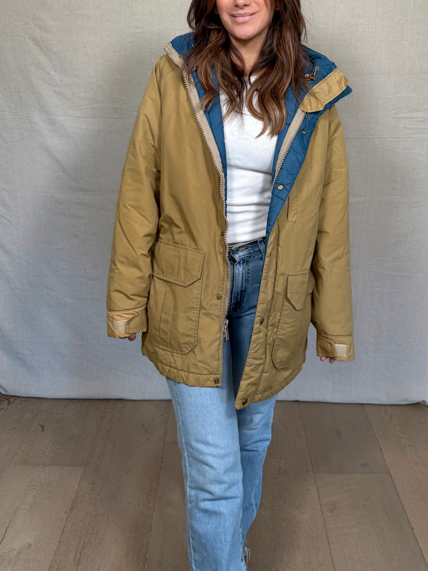 Vintage Woolrich Tan Gore-Tex Parka Coat