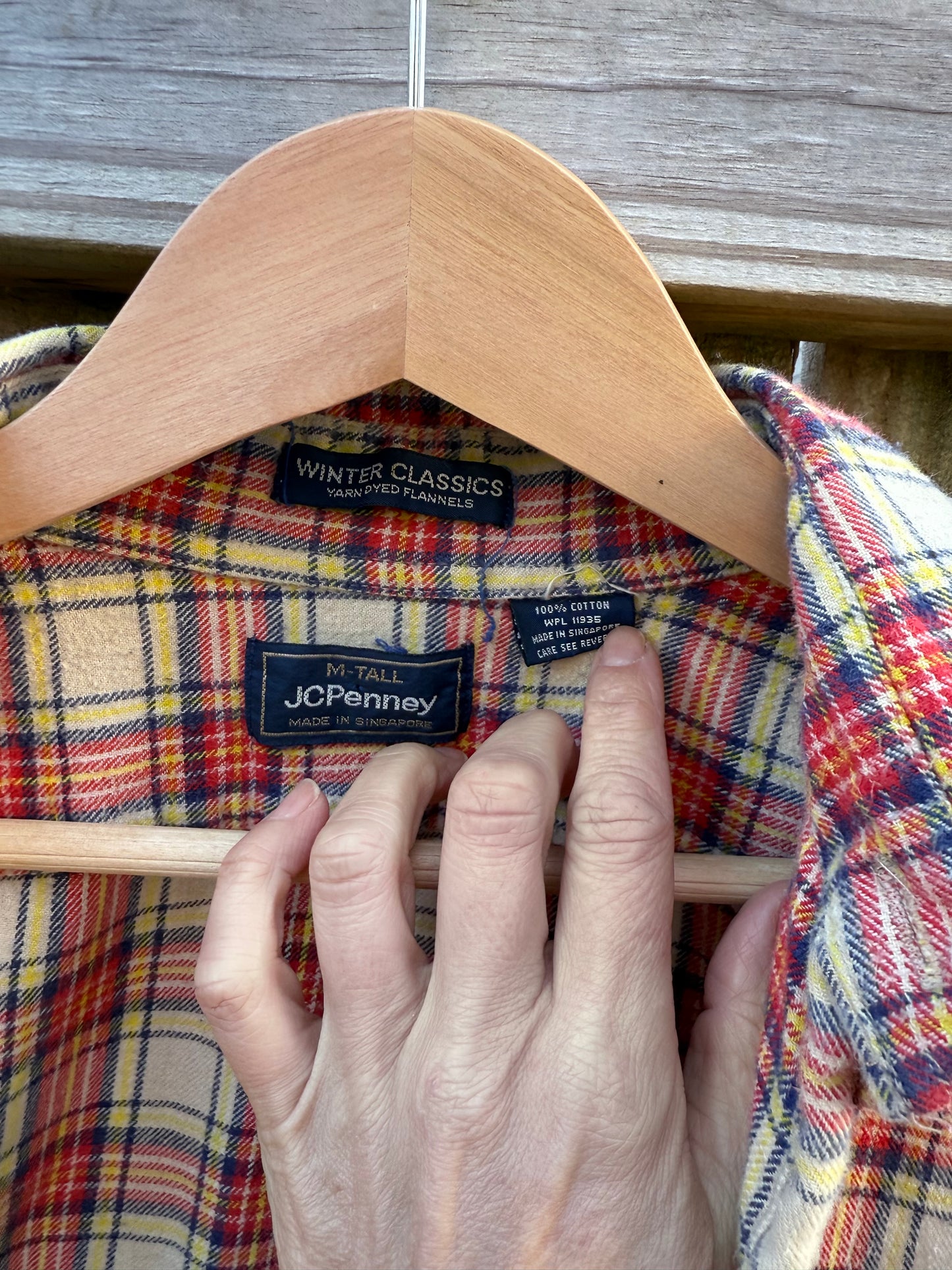 Vintage JCPenney Plaid Flannel Shirt