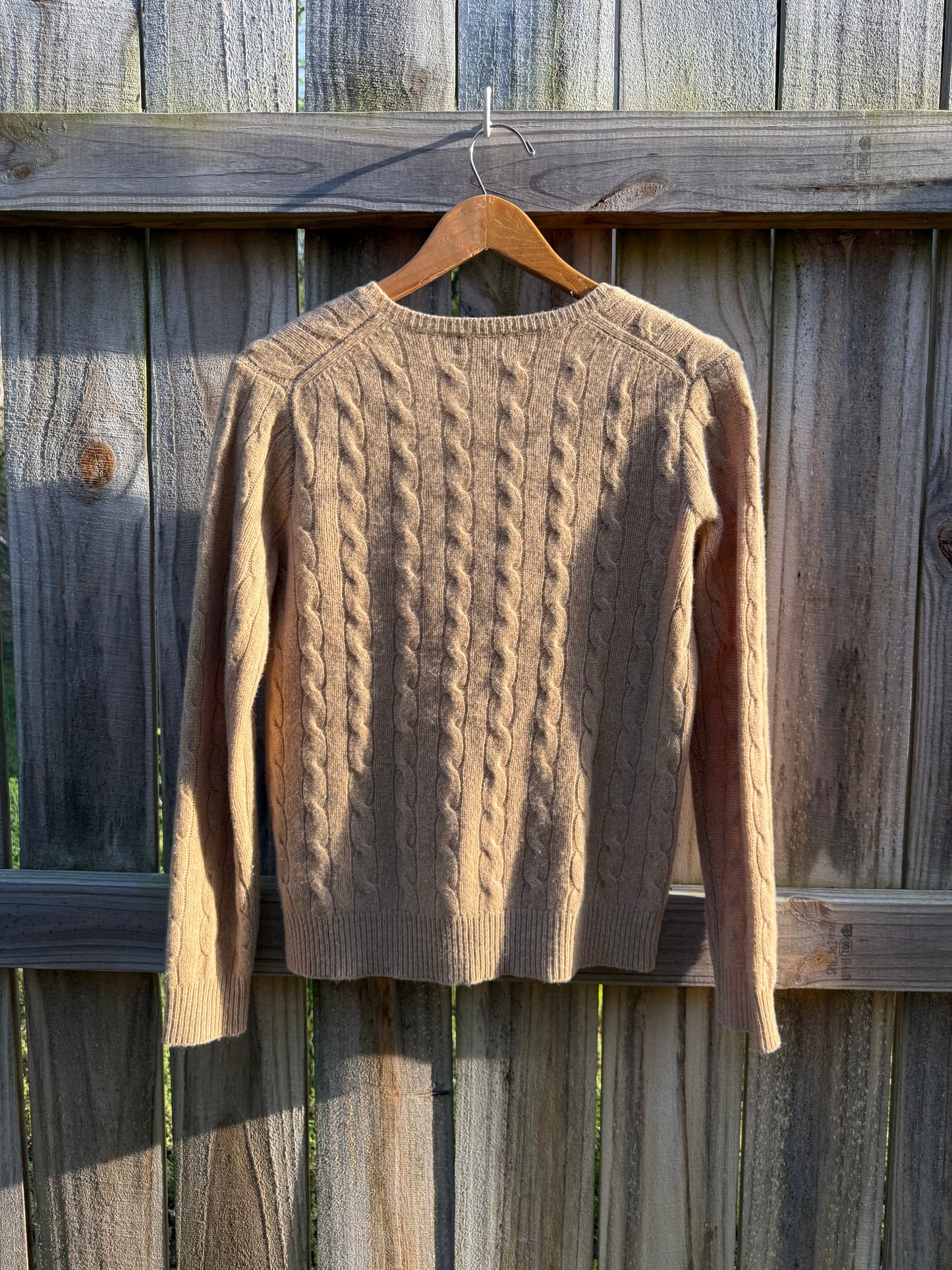 Polo Ralph Lauren Camel Cable Knit Sweater
