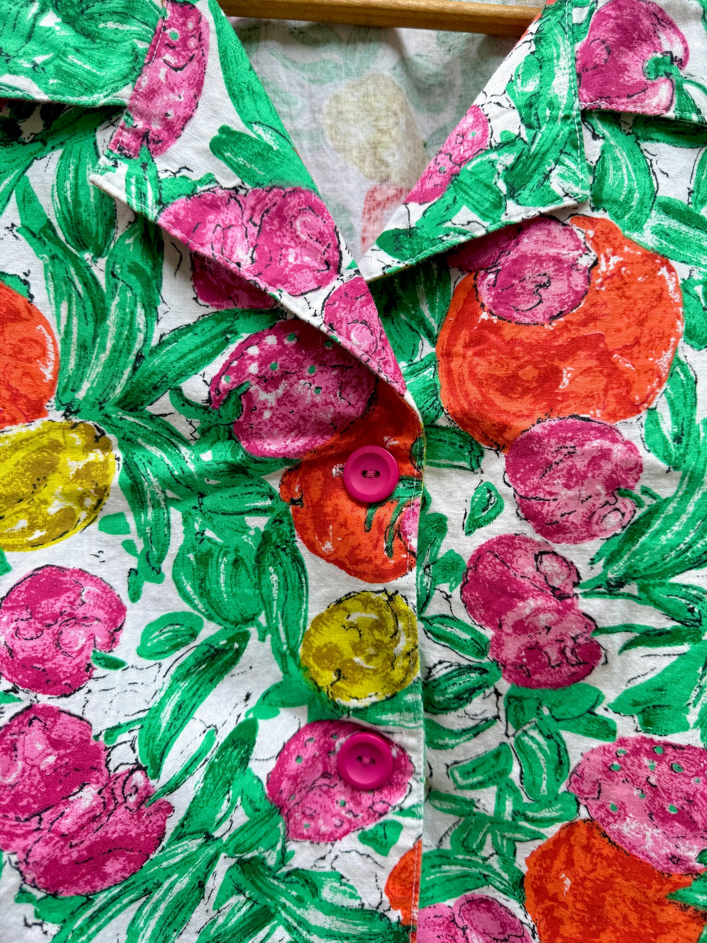 Sunday Honey Citrus Painterly Crop Shirt