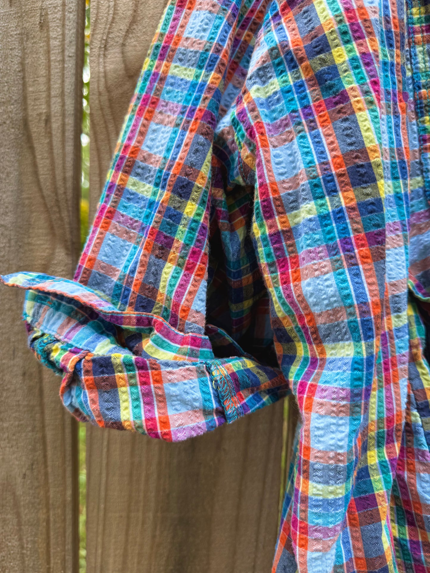 Oversized Plaid Button-Up