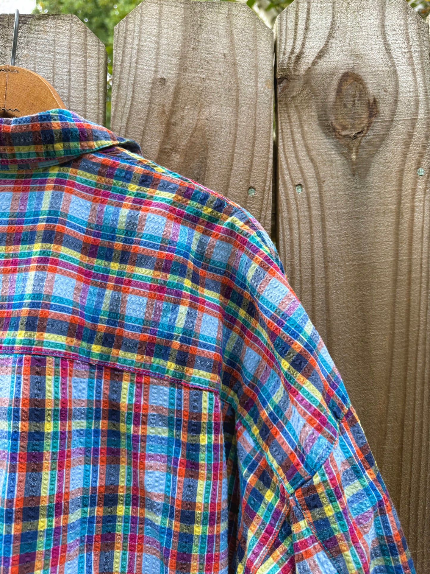 Oversized Plaid Button-Up