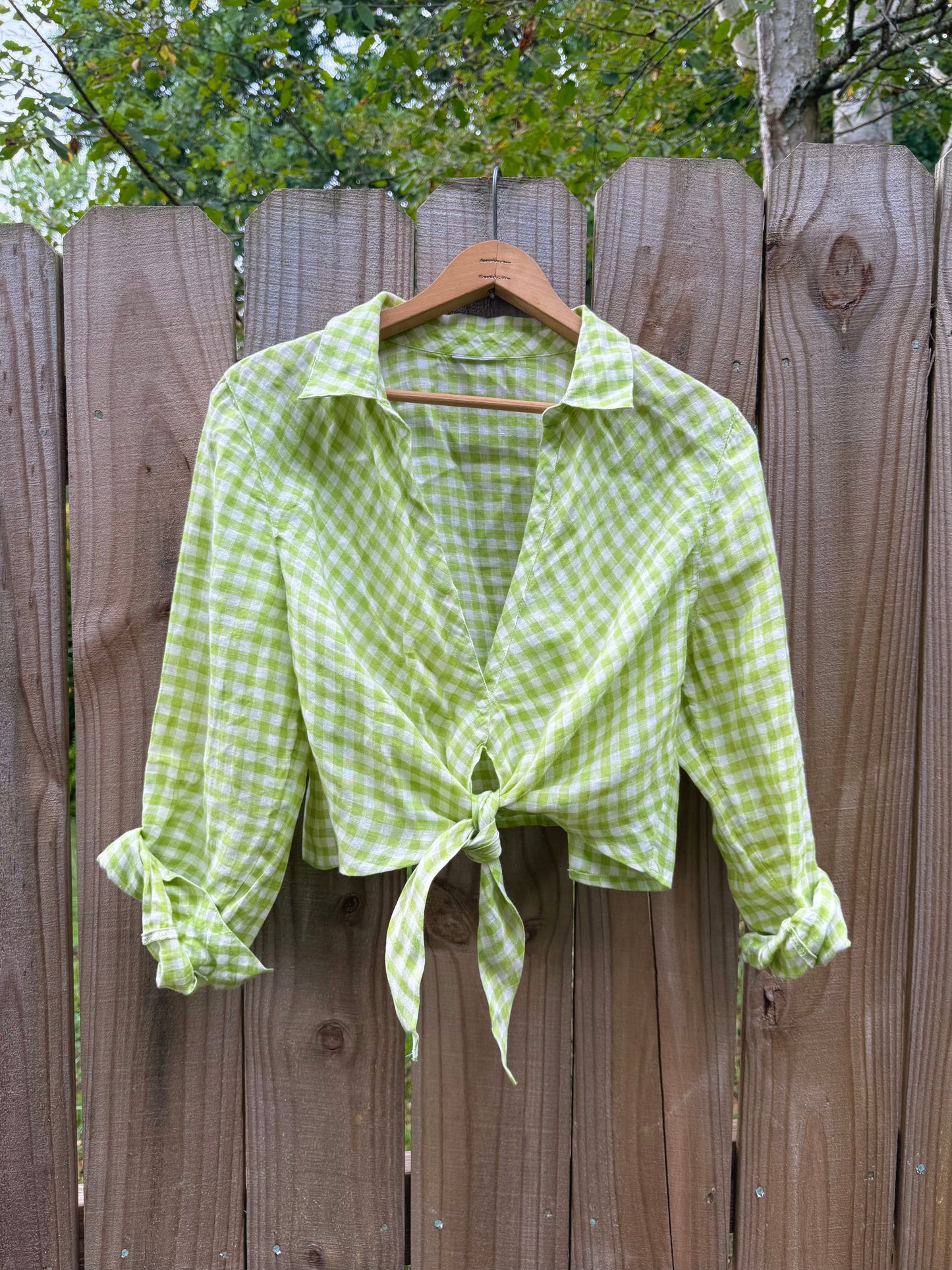 Sunday Honey Original Linen Gingham Top