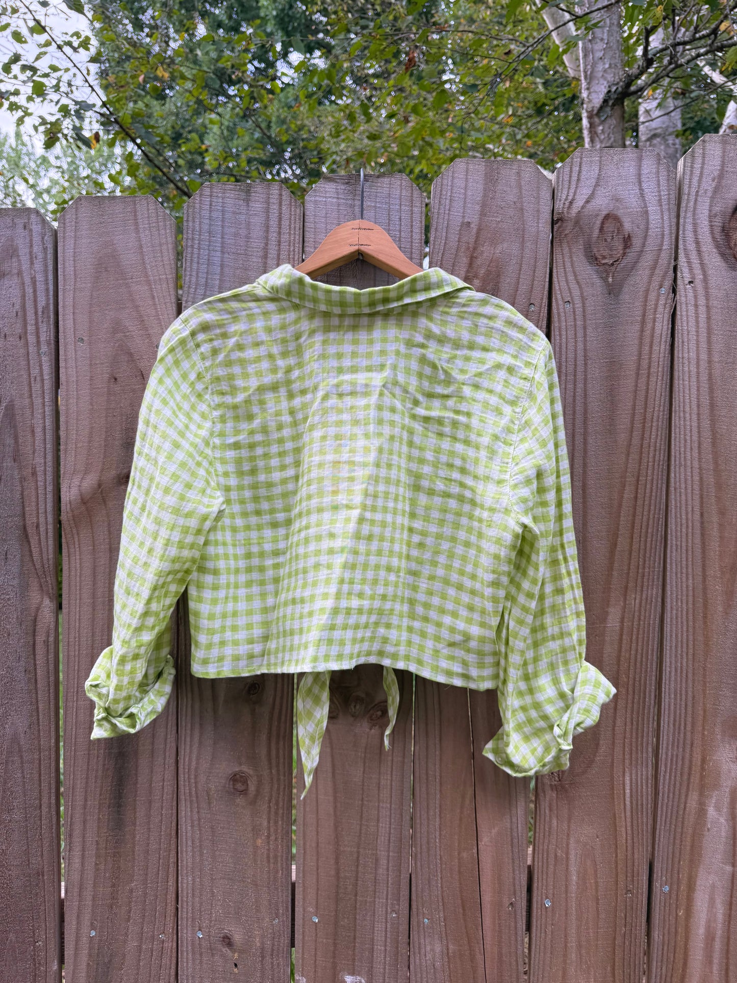 Sunday Honey Original Linen Gingham Top