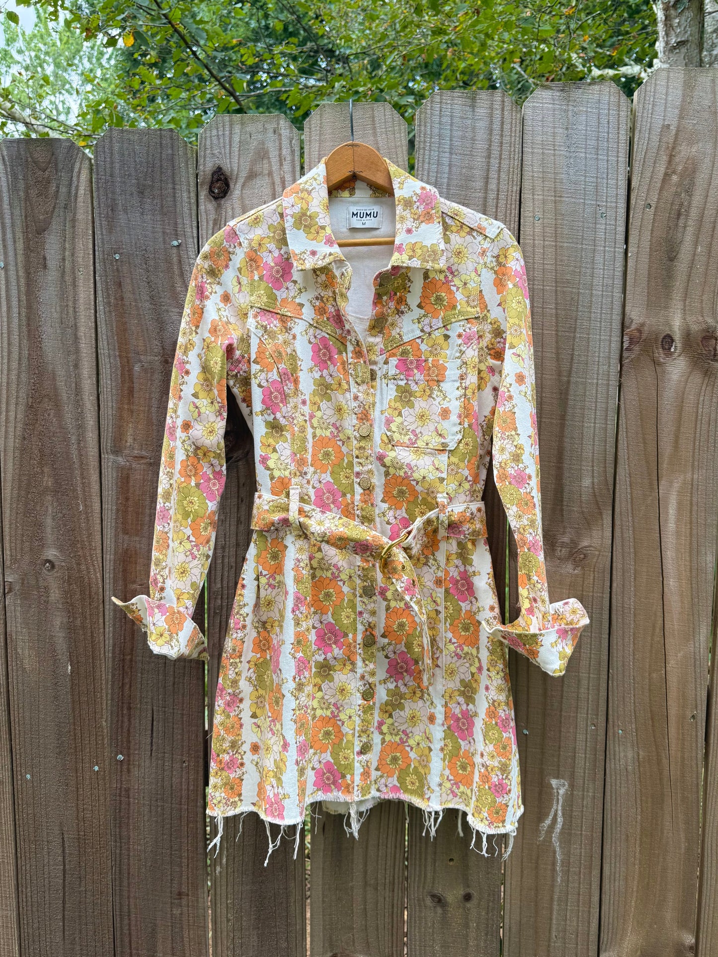 Floral Belted Shirtdress – Show Me Your Mumu