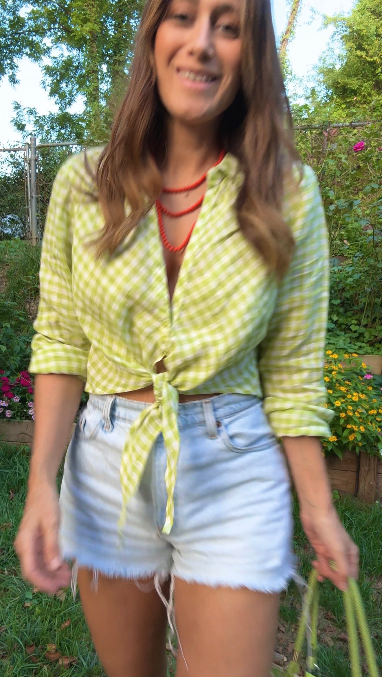 Sunday Honey Original Linen Gingham Top
