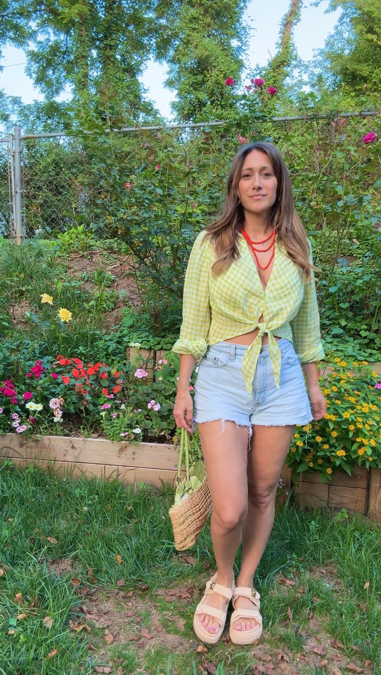 Sunday Honey Original Linen Gingham Top
