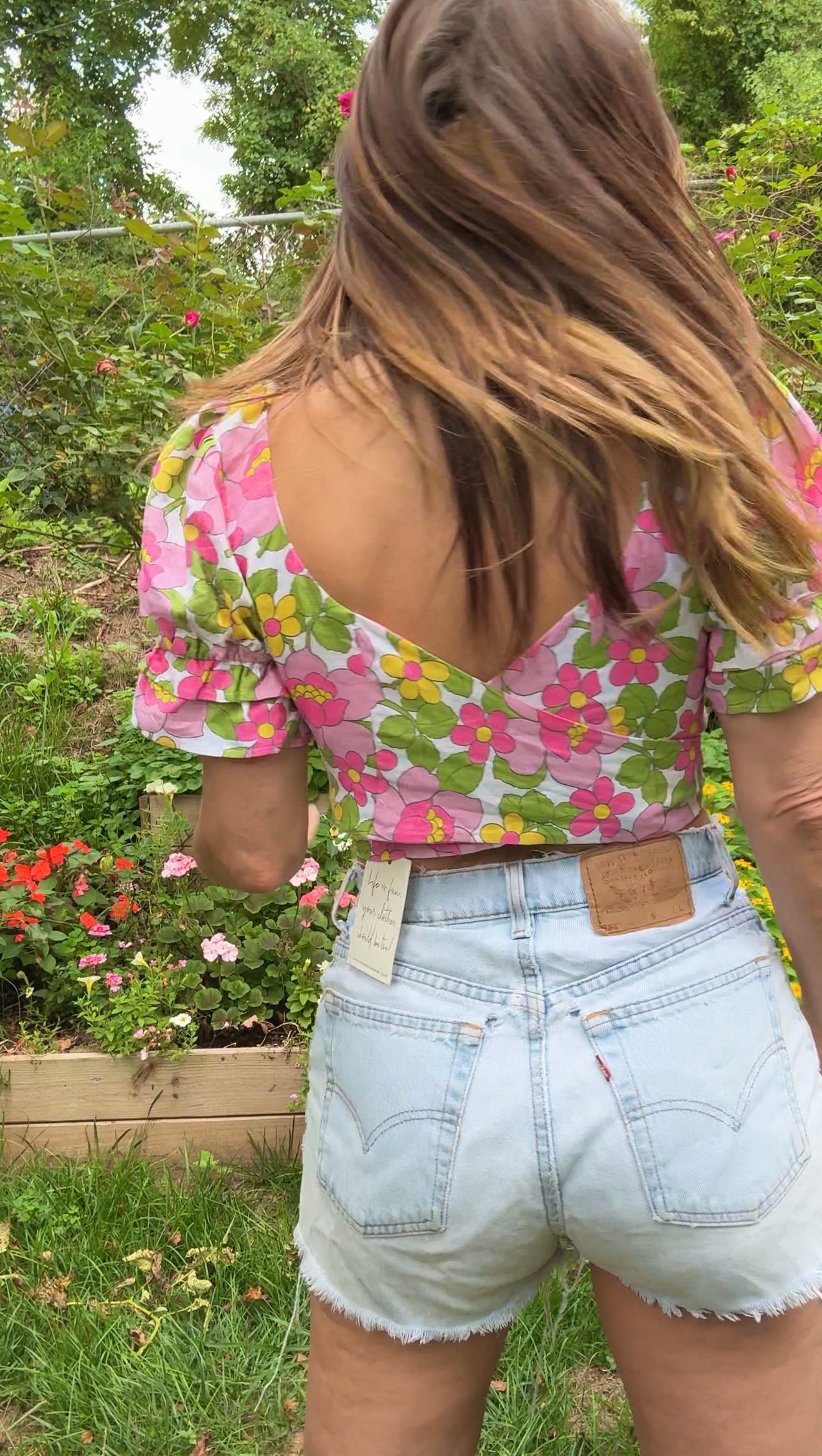 Floral Puff Sleeve Tie-Front Top – Show Me Your Mumu