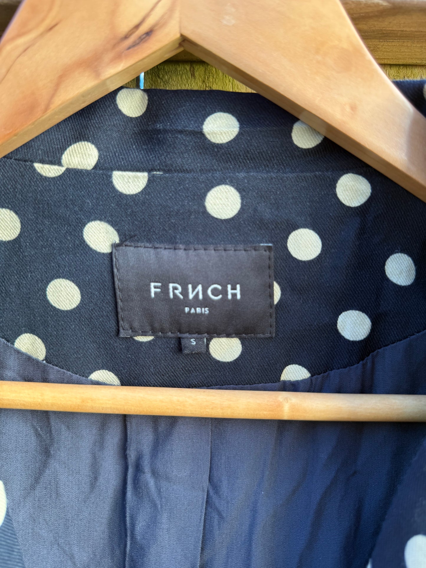 FRNCH Paris Polka Dot Blaze / Navy & Cream/ Parisian Street Style