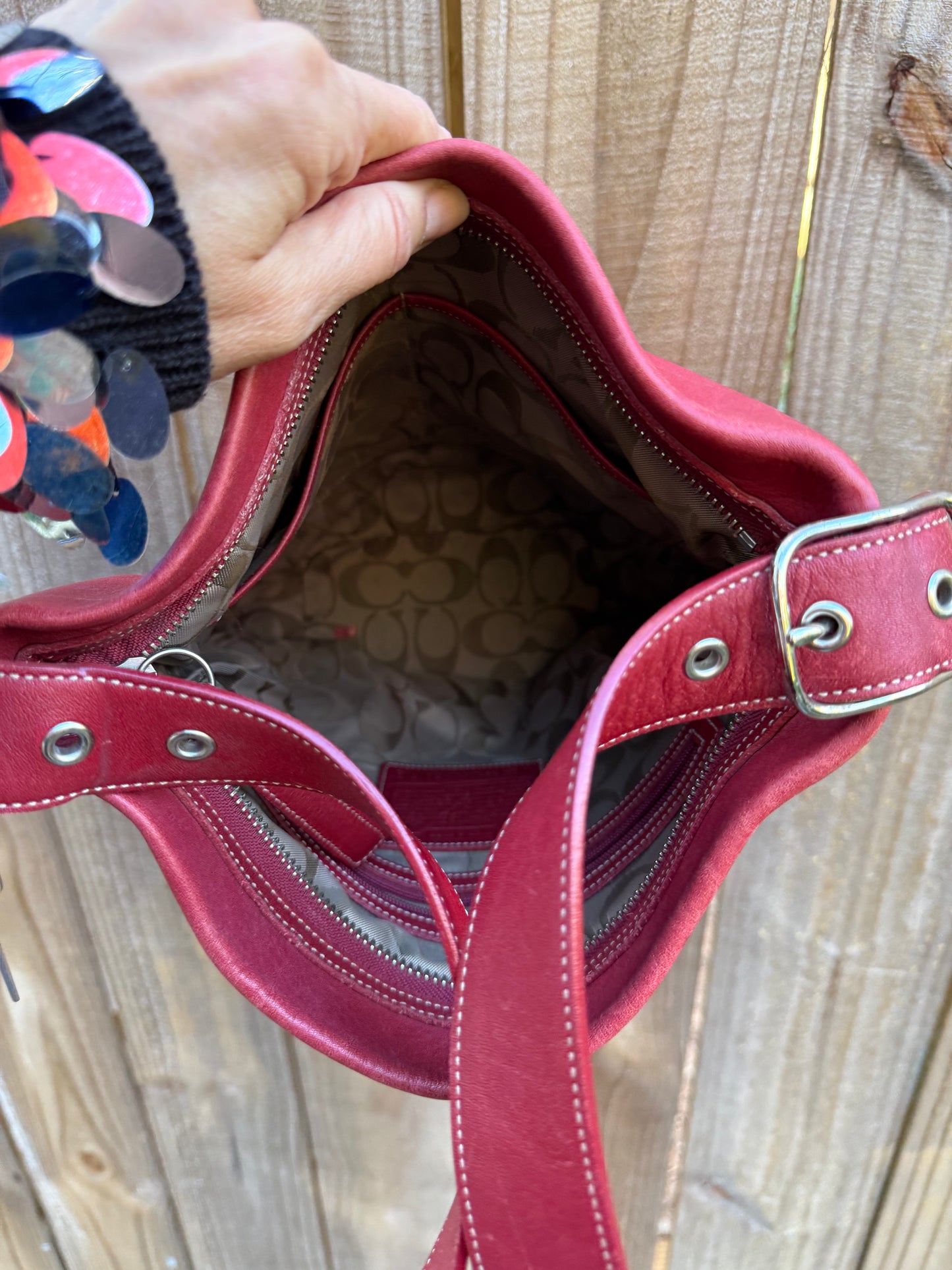 Coach Legacy Soho Leather Duffle Bag (Oxblood)