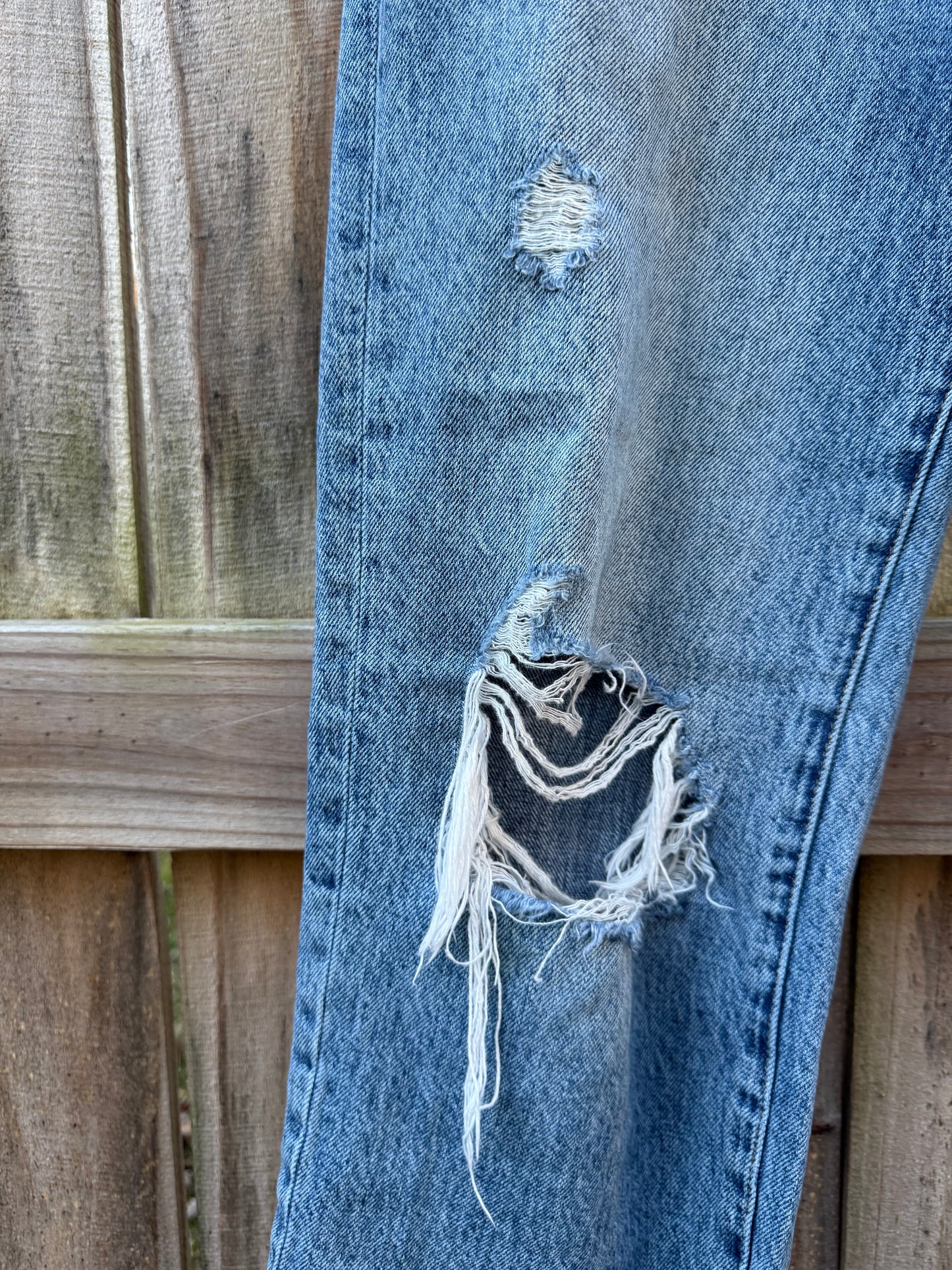 Pistola Cassie Super High Rise Straight Crop – Blossom Distressed