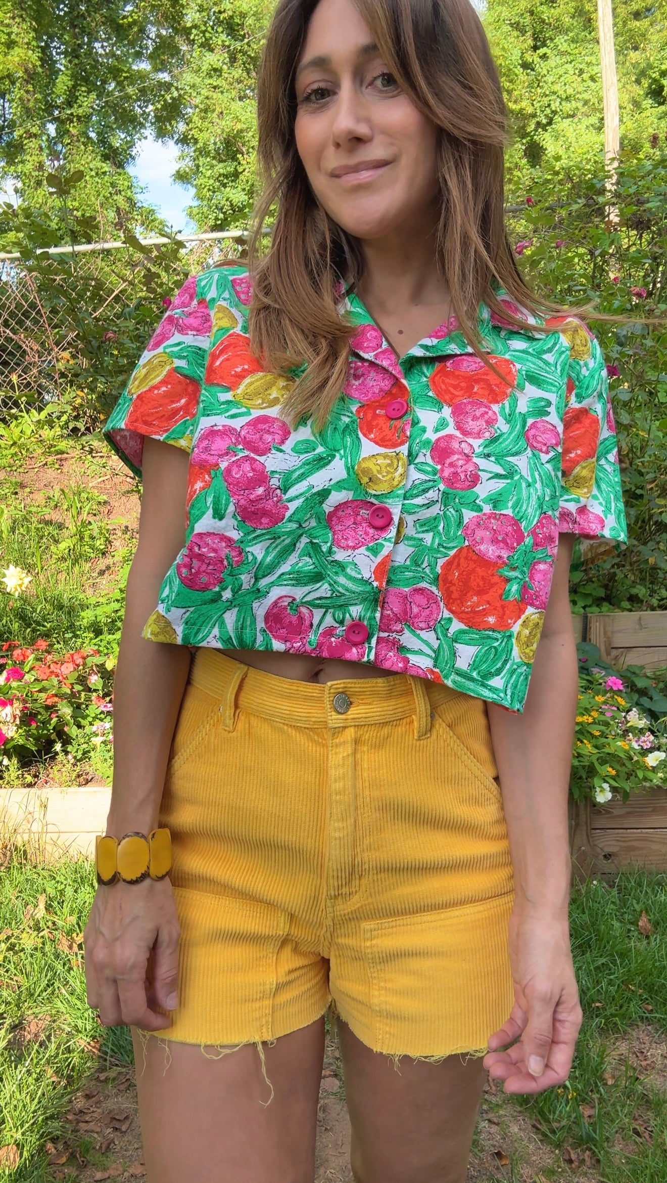 BDG Golden Hour Corduroy Cut-Off Short