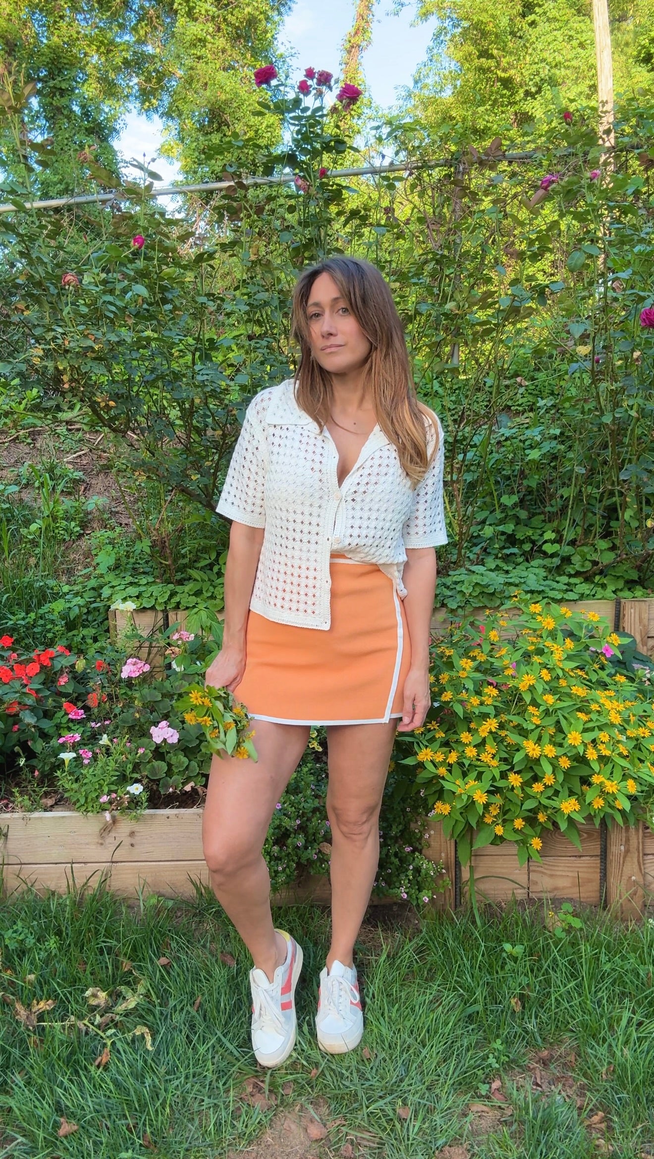 Stretch Orangecicle Skirt