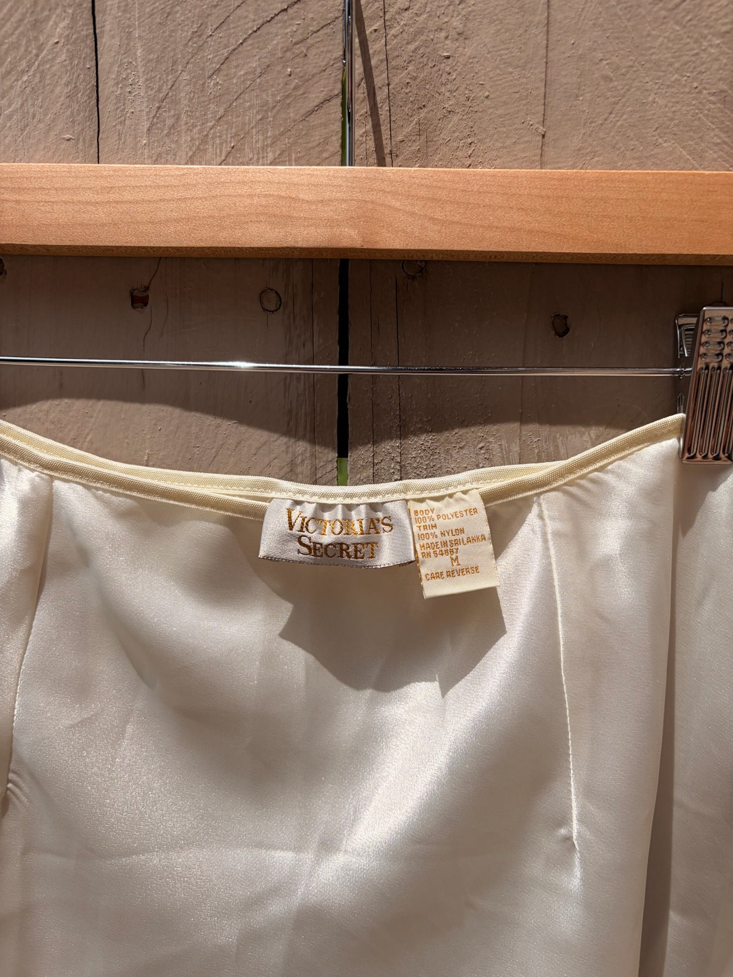 Vintage Victoria's Secret Cream Lace Half Slip