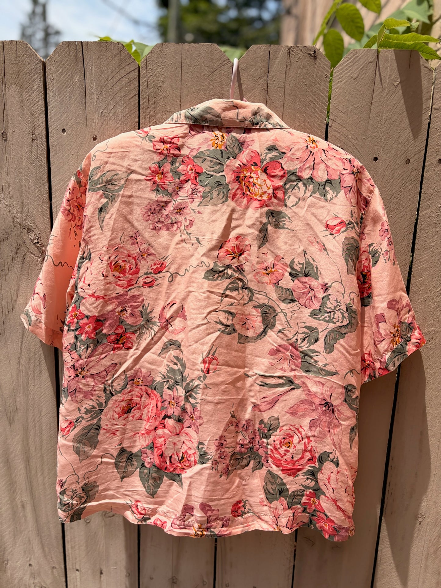 Vintage Carole Little Floral Cotton Shirt
