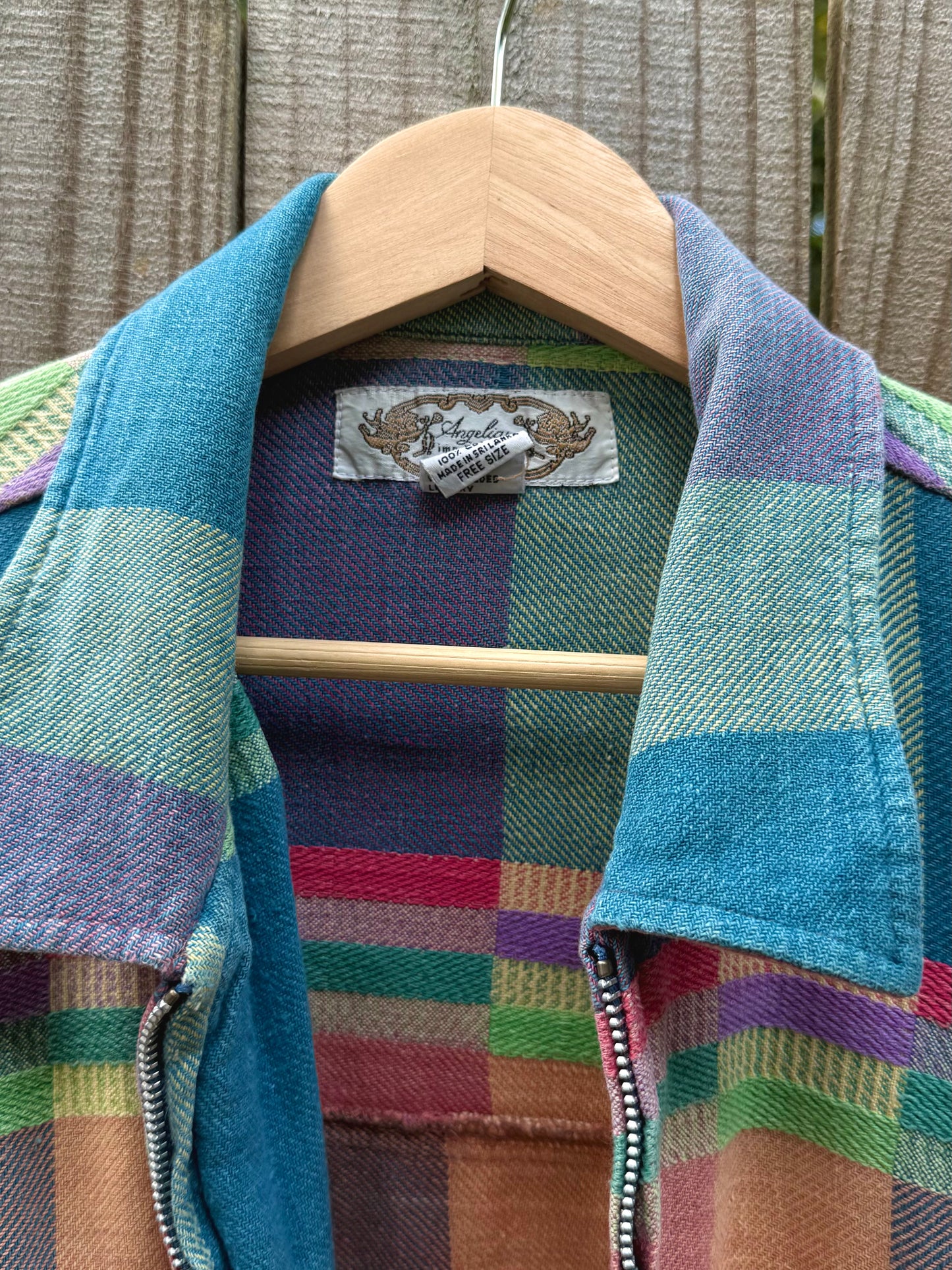 Vintage Angelina Plaid Cotton Jacket