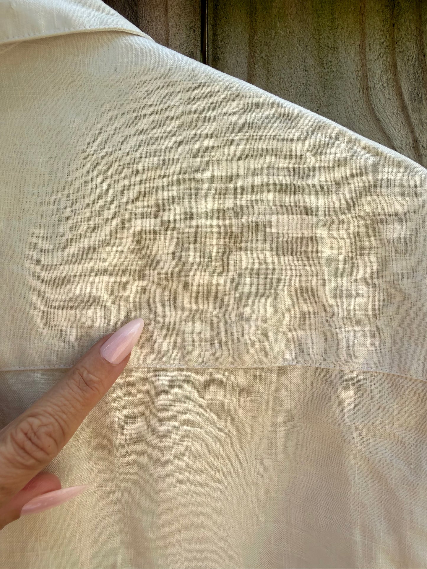 Vintage Breeches 100% Linen Camp Shirt