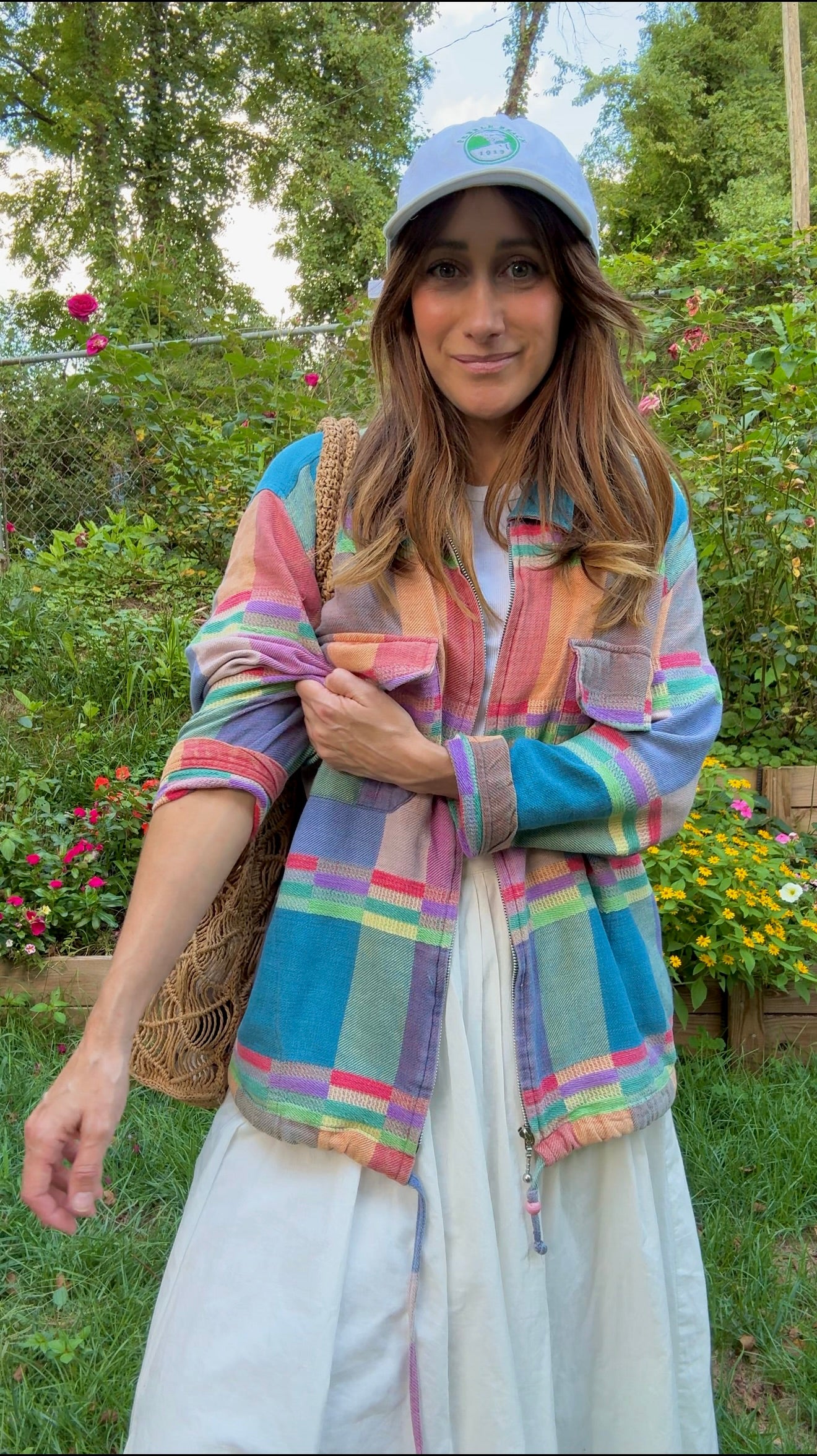 Vintage Angelina Plaid Cotton Jacket