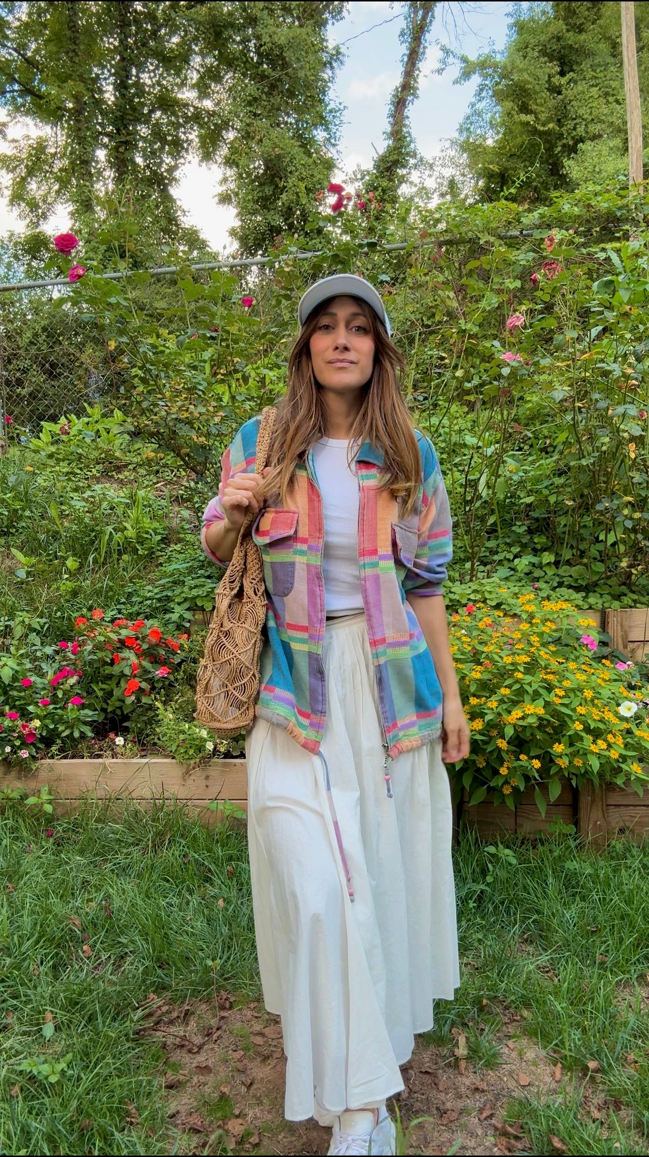 Vintage Angelina Plaid Cotton Jacket
