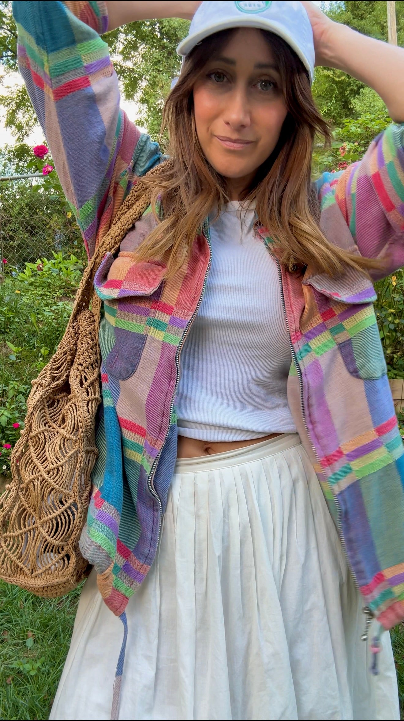 Vintage Angelina Plaid Cotton Jacket