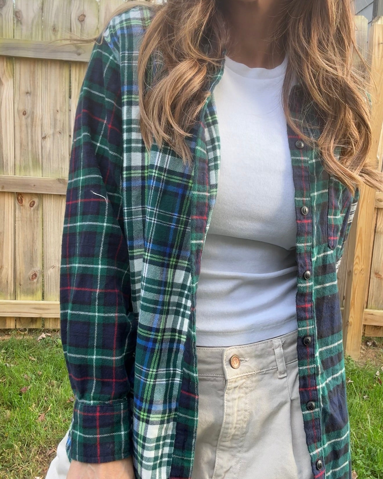 GAP Patchwork Flannel Cozy Vintage Shirt