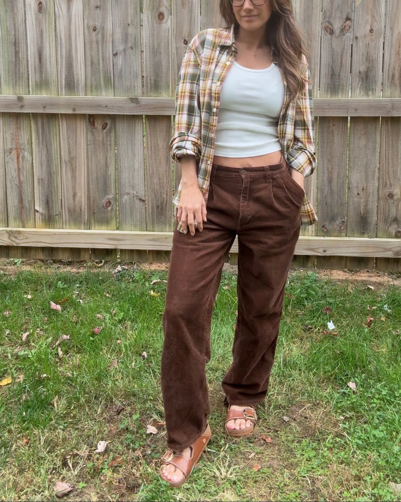 J.Crew “Tailored By” Plaid Button-Down Shirt Olive Mustard Rust Cotton Boyfriend Shirt