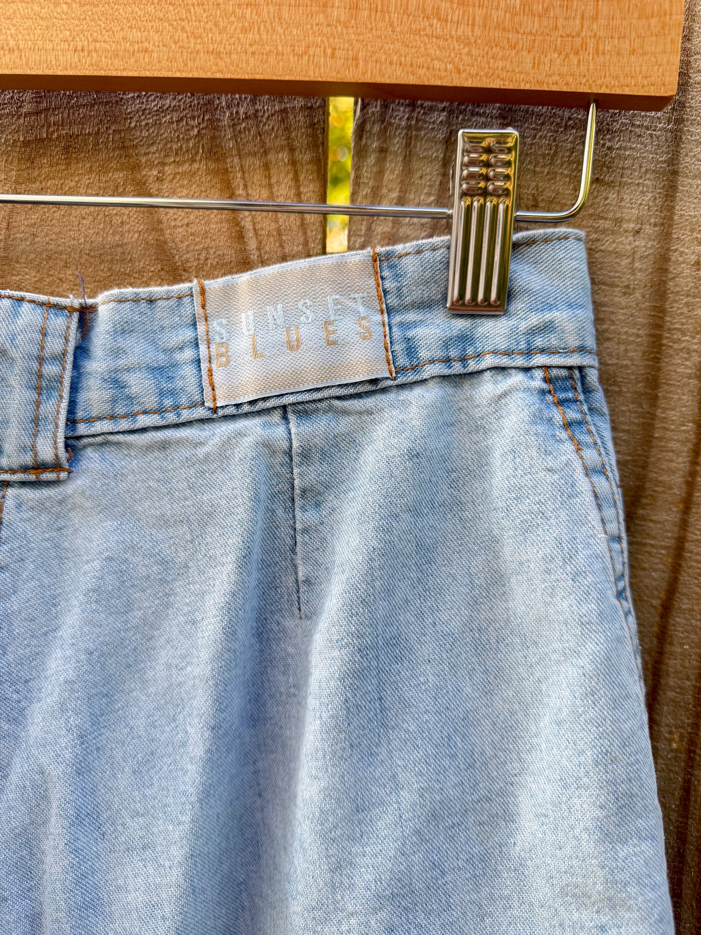 SUNSET BLUES VINTAGE DENIM SHORTS