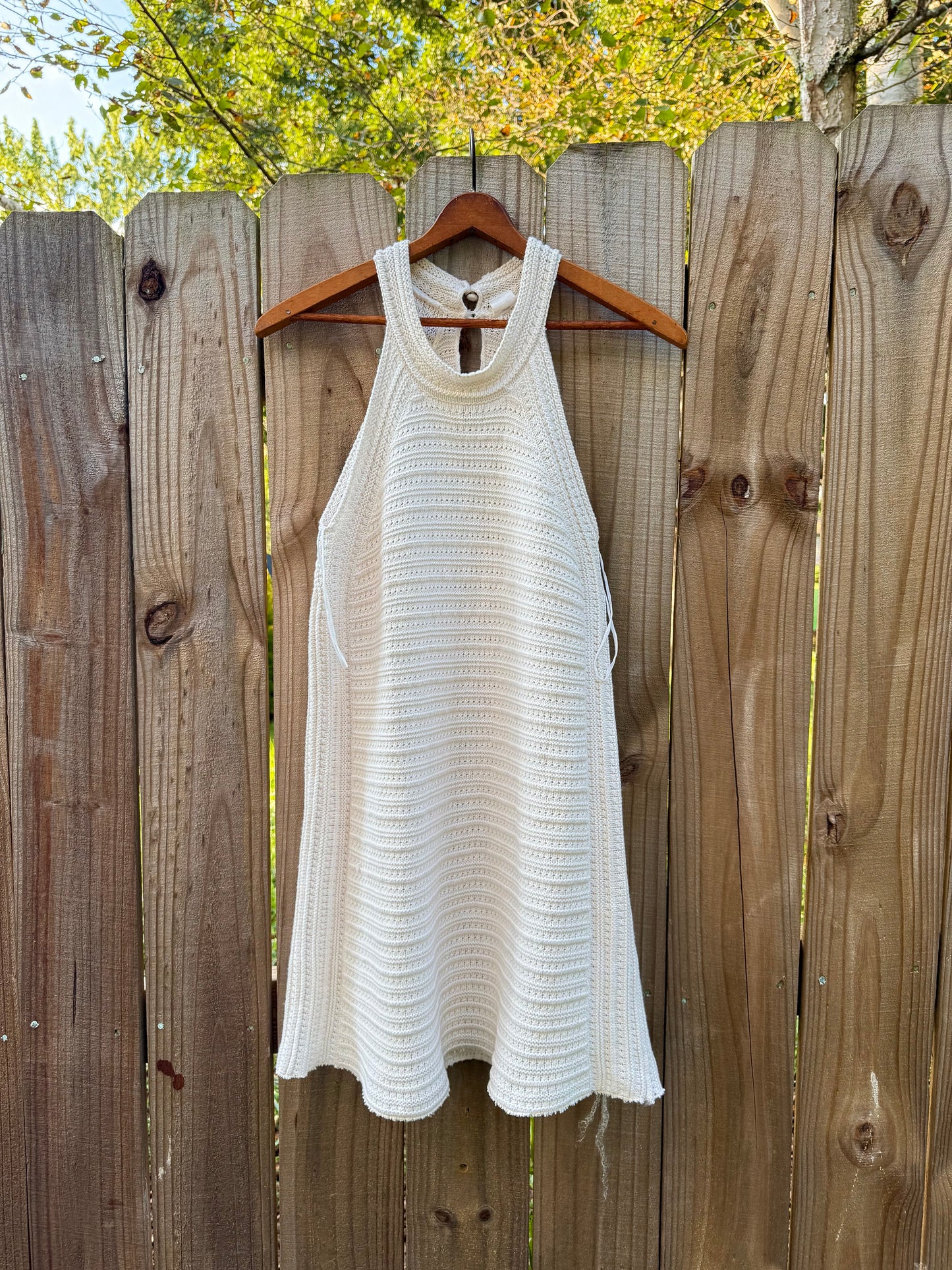 SUNDAY HONEY ORIGINAL — REWORKED COTTON KNIT MINI DRESS