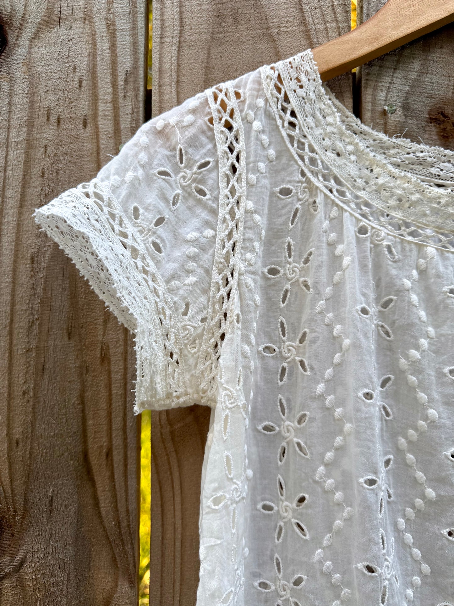Embroidered Eyelet Lace Top – Joie
