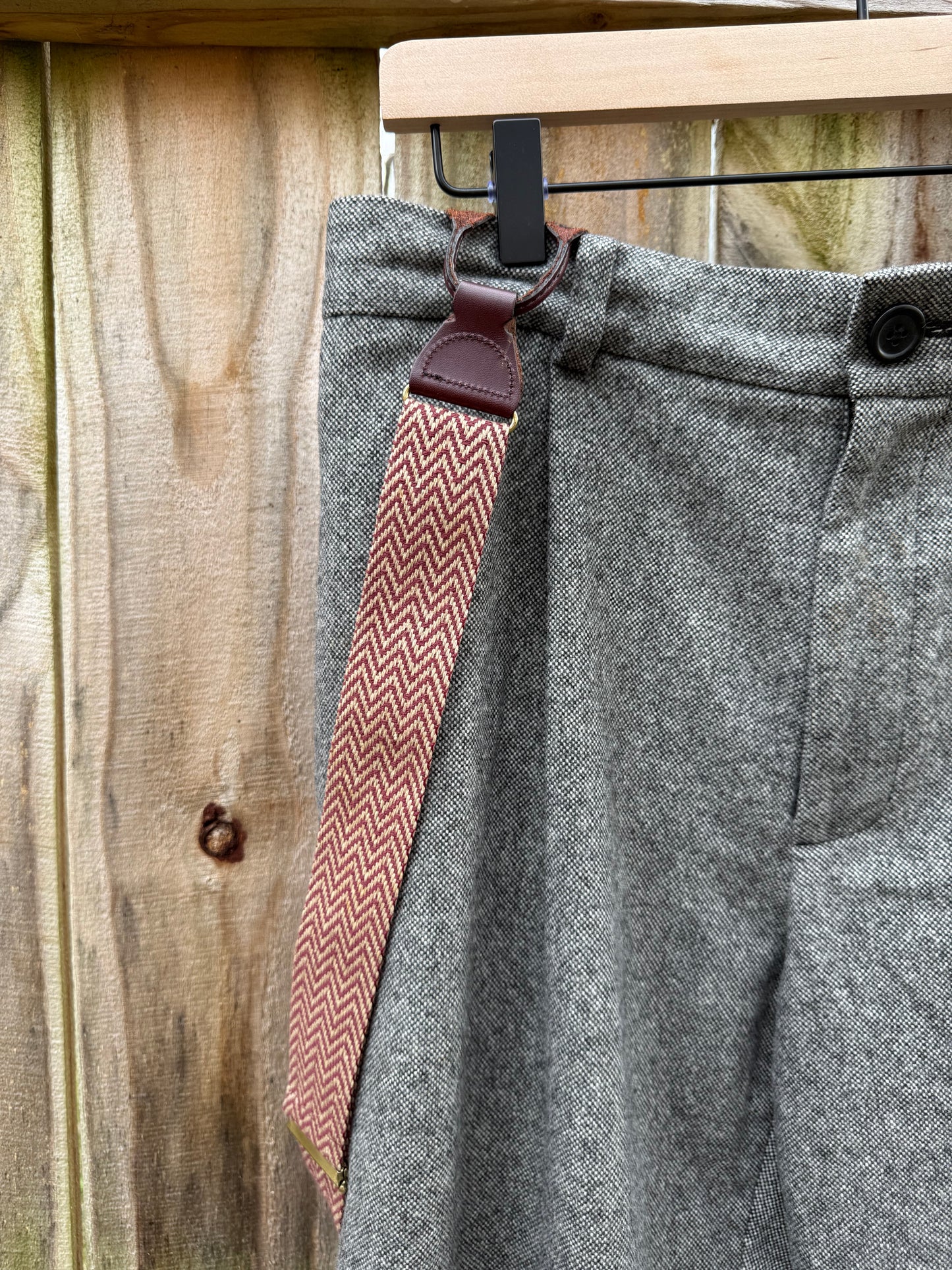 Club Monaco Wool Trousers with Suspenders