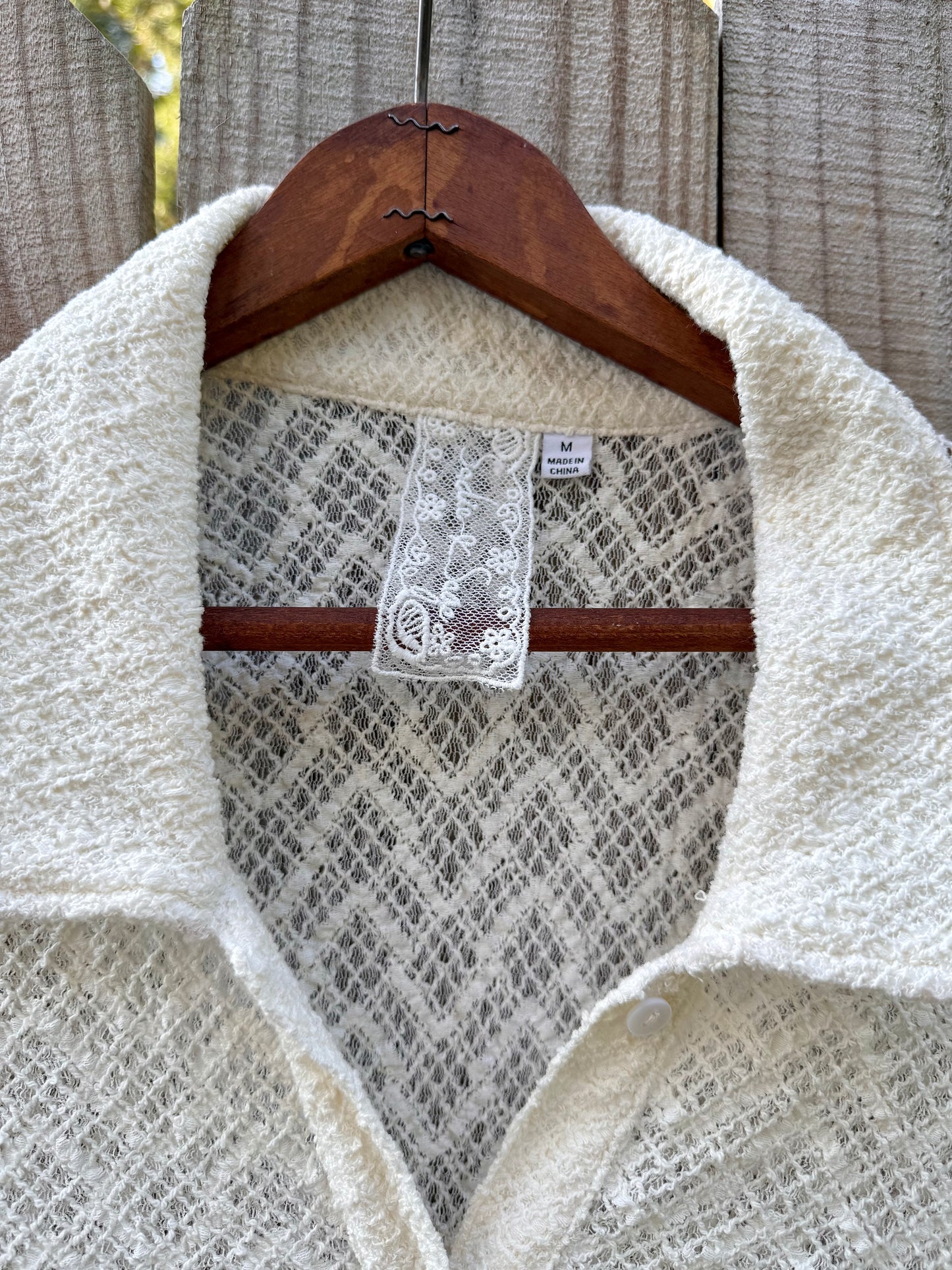 Sheer Textured Button Down Duster Dress